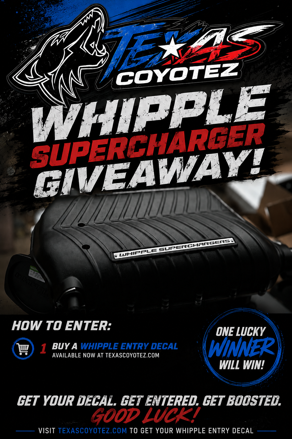Texas Coyotez Whipple Giveaway Entry