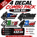 4 Decal Combo Pack!