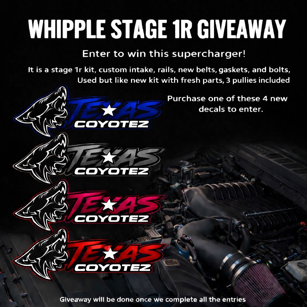 Texas Coyotez Whipple Giveaway Entry
